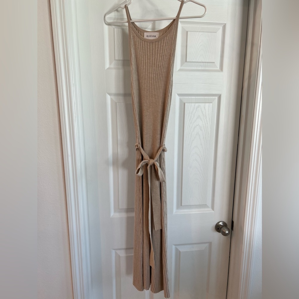 Bump friendly sweater knit dress